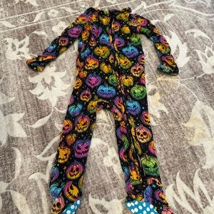 Bums and Roses 9-12m Halloween Footie pajamas